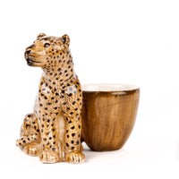 Quail Ceramics Eierbecher Quail Ceramics "Leopard" | Detailliert & Exotisch
