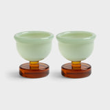 &Klevering Eierbecher „Cantine Amber“ 2 Stk. | Farbiges Design im 2er-Set | &Klevering