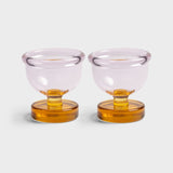 &Klevering Eierbecher „Cantine Pink“ 2 Stk. | Farbiges Design im 2er-Set | &Klevering
