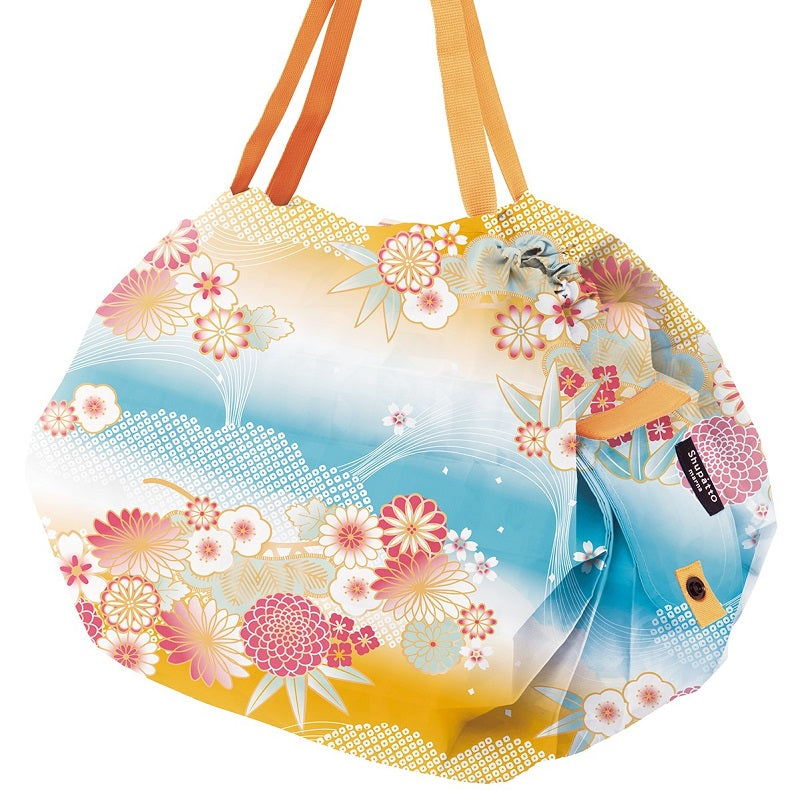 Shupatto Einkaufsbeutel „Nagare Gumo M“ | Fließendes Wolkenmotiv | Shupatto