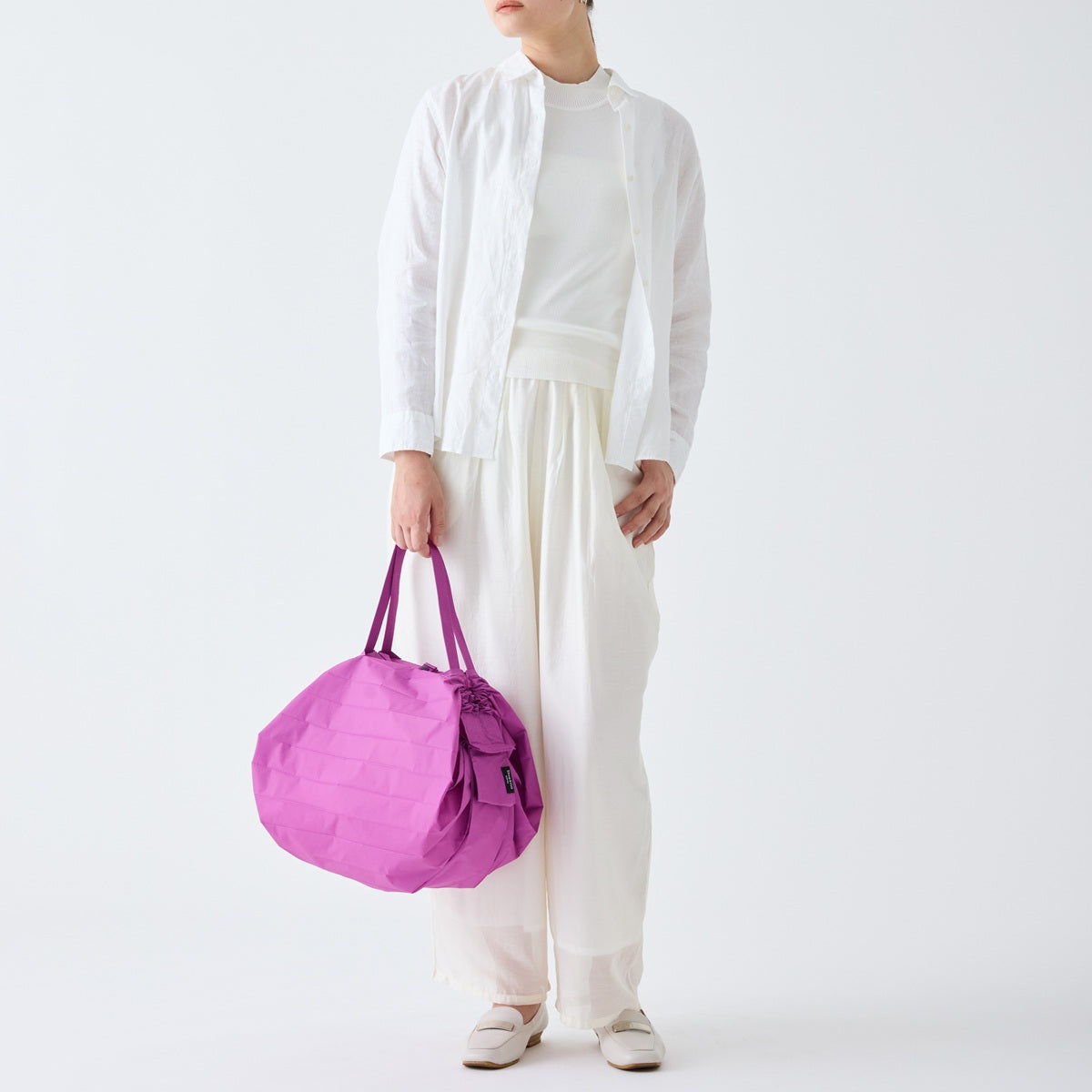 Shupatto Einkaufsbeutel “Peony Petal M” | Kräftige Farbe | Shupatto