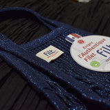 FILT1860 Einkaufsnetz “Filt 220” Dunkelblau Glitter | Nachhaltige Netztasche | FILT1860