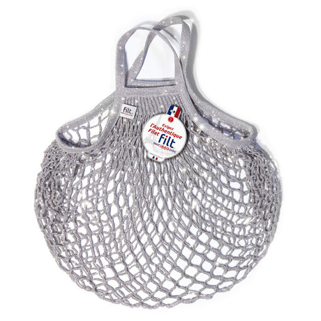 FILT1860 Einkaufsnetz “Filt 220” Grau Glitter | Nachhaltige Netztasche | FILT1860