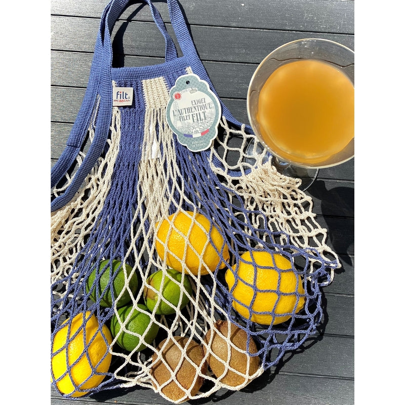 FILT1860 Einkaufsnetz “Filt 220” Jean/Naturel | Nachhaltige Netztasche | FILT1860