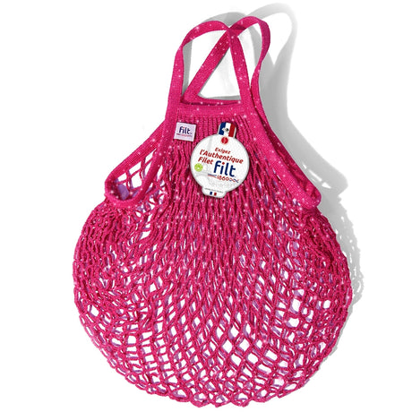 FILT1860 Einkaufsnetz “Filt 220” Pink Glitter | Nachhaltige Netztasche | FILT1860