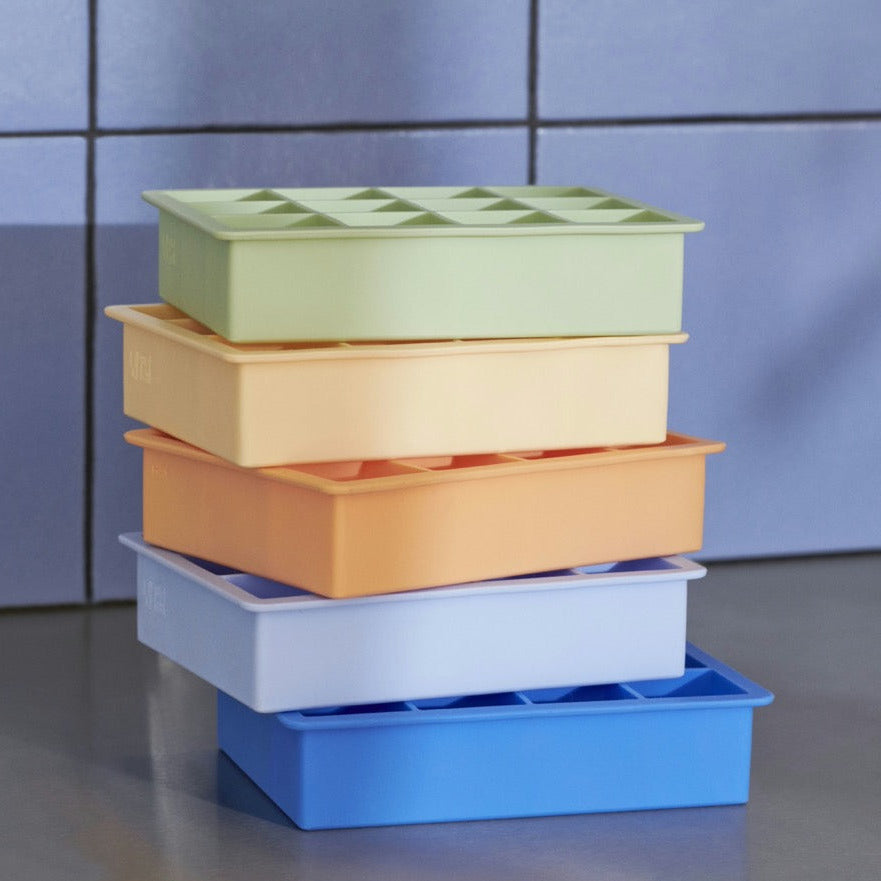 HAY Eiswürfelform „Square XL Light Blue“ | Für große Würfel | HAY
