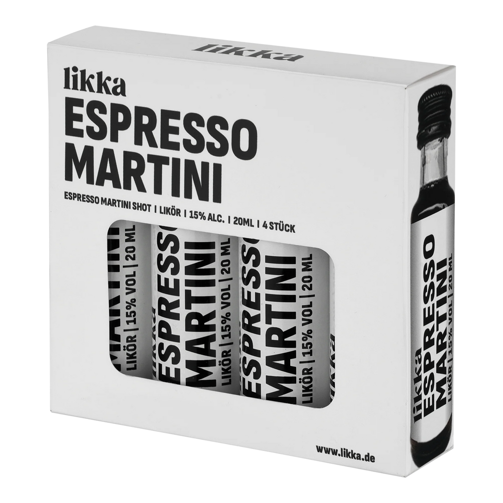 likka Espresso Martini Shot 4er Box likka | 4x 20ml, Perfekt für unterwegs