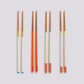 HAY Essstäbe „Colour Sticks Bright“ 4 Stk. | Bunte Essstäbchen | HAY