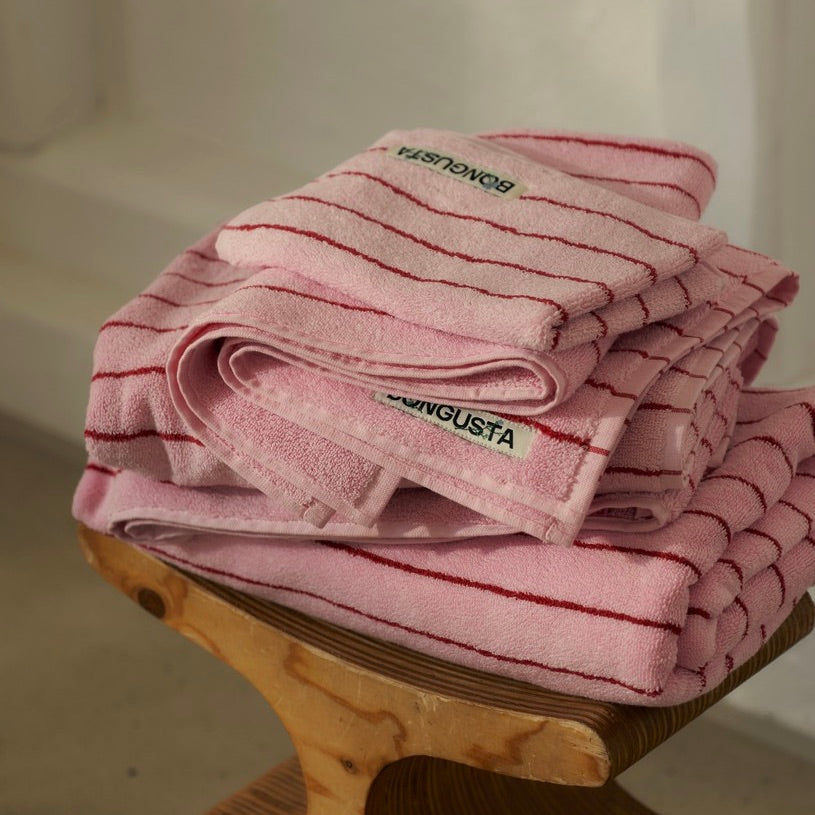 BONGUSTA Handtuch Bongusta „Naram Baby Pink & Ski Patrol“ | Weiches Handtuch