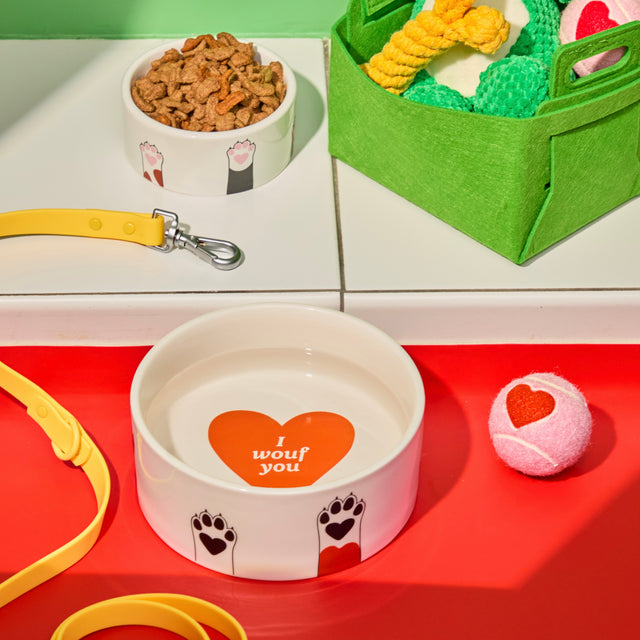 Fluid Market Napf „Dog Paws“ | Futternapf mit Pfotenmotiv | Fluid Market