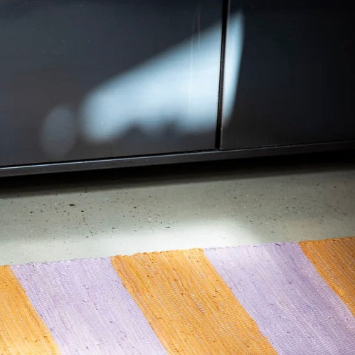 BONGUSTA Teppich „Chindi Rug Lilac & Golden 45×60 cm“ | Glanzstück in Pastell | BONGUSTA