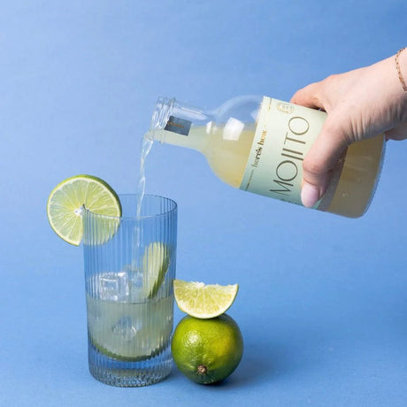 Here's How Gläser-Set „Highball Blue“ (2 Stk.) | Klar geformtes Trinkglas | Here’s How