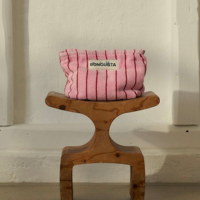 BONGUSTA Kulturbeutel „Naram Baby Pink & Sky Patrol“ | Rosa-Rot-Kombi | Bongusta
