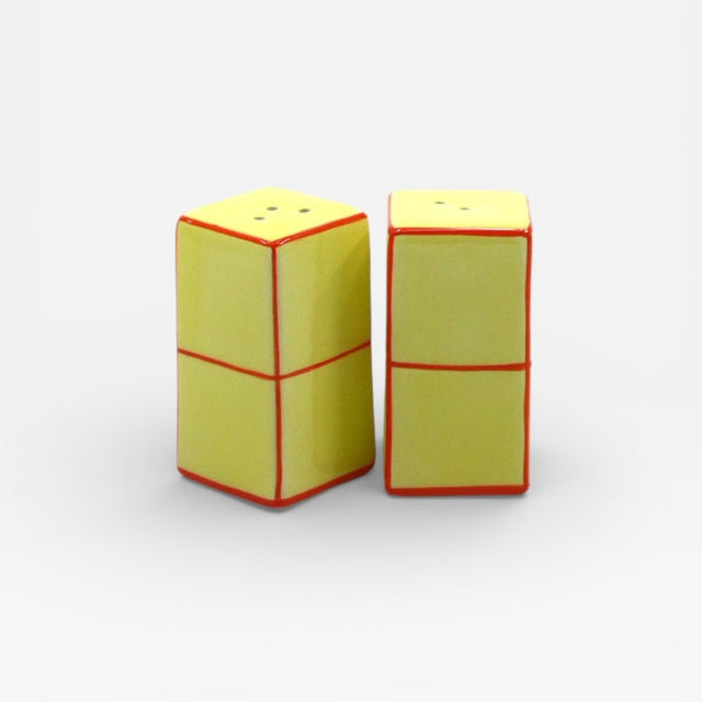 Table Machine Salz- und Pfefferstreuer “Tile” Yellow & Orange | 2er-Set | Table Machine