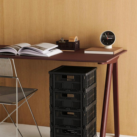 HAY Standuhr „Table Clock Black“ | Minimalistisch & modern | HAY