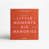 PRINTWORKS Fotoalbum “Little Moments Big Memories” Orange | Für große Augenblicke | PRINTWORKS