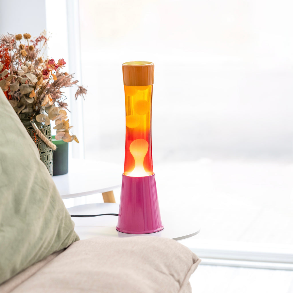 Fisura Lava Lampe Fisura "Tower" | Gradient Pink & Orange | Farbenfrohes Highlight