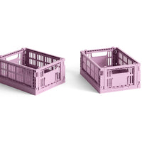 HAY Faltbox „Colour Crate Mini Dusty Rose“ | 2er-Set in Zartrosa | HAY