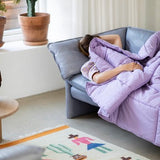 BONGUSTA Decke „Puffy Blanket Lavender“ | Weiche Steppdecke | Bongusta