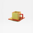 Table Machine Tassen “Coffee Cup Tile” 2 Stk. Yellow & Orange | 2er-Set | Table Machine
