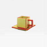 Table Machine Tassen “Coffee Cup Tile” 2 Stk. Yellow & Orange | 2er-Set | Table Machine