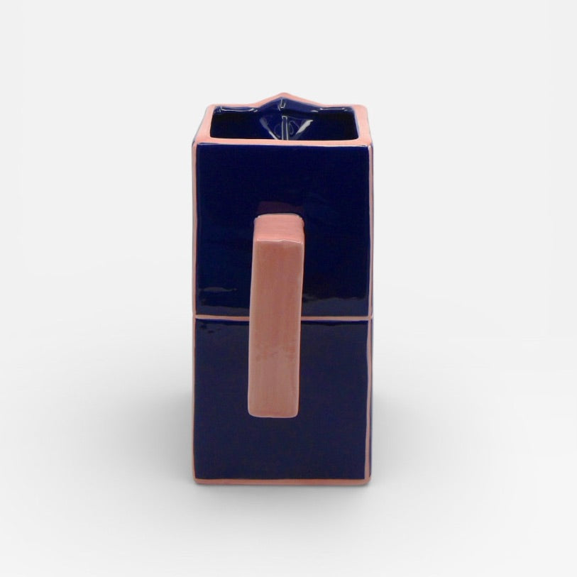 Table Machine Kanne “Tile” Blue & Pink | Farbintensives Muster | Table Machine