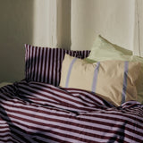 BONGUSTA Bettdecke Bezug “Wine & Lavender Blue” 140×200cm | BONGUSTA
