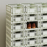 HAY Faltbox „Colour Crate Medium Mint“ | Praktisch in Pastellgrün | HAY