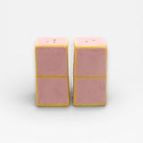 Table Machine Salz- und Pfefferstreuer “Tile” Pink & Yellow | 2er-Set | Table Machine
