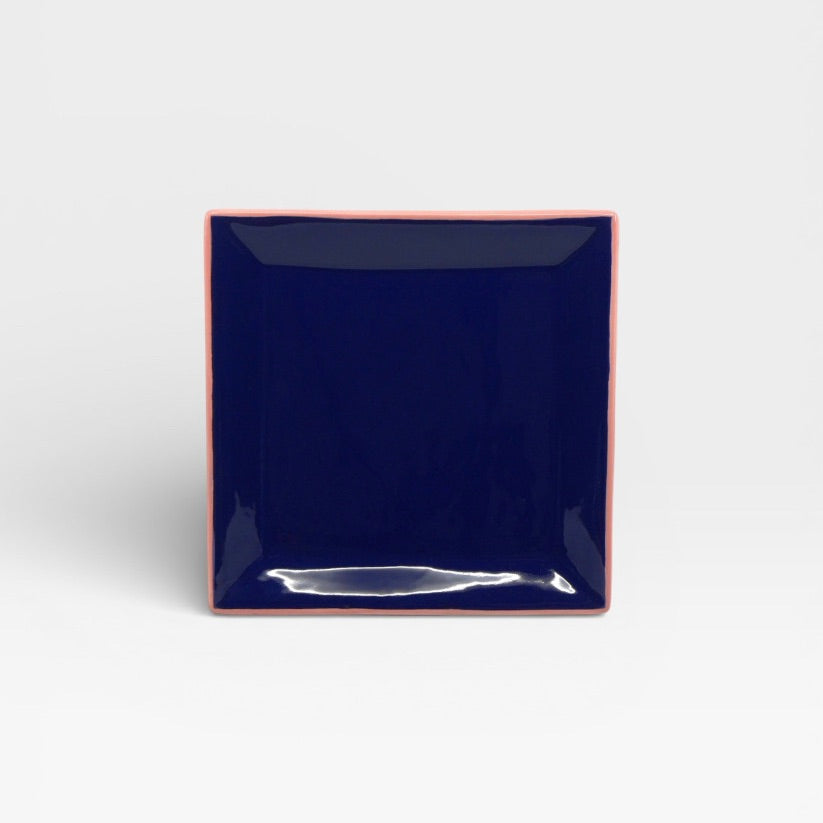 Table Machine Dessert-Teller-Set “Tile” 4 Stk. Blue & Pink | 4er-Set | Table Machine