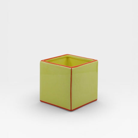 Table Machine Vase “Simple Tile” Yellow & Orange | Minimalistisches Design | Table Machine