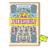 Ohh Deer Grußkarte “Glad You Were Born” | Humorvolle Geburtstagsgrüße | Ohh Deer