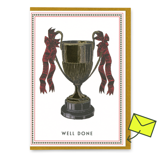 Ohh Deer Grußkarte “Well Done Trophy” | Glückwünsche mit Humor | Ohh Deer