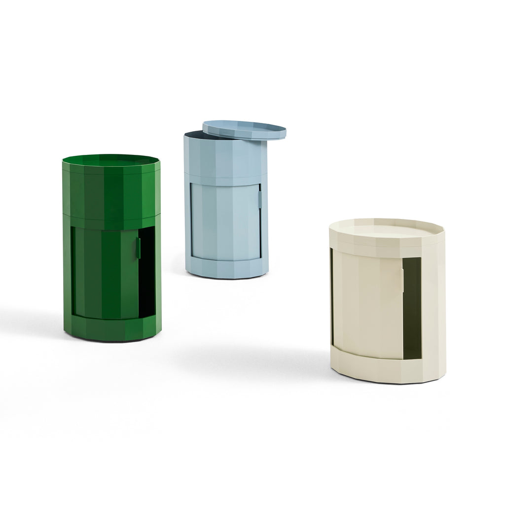 HAY Container „Facet Cabinet Low Spinach Green“ | Statement fürs Zuhause | HAY