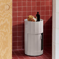 HAY Container „Facet Cabinet High Eggshell“ | Beistelltisch mit Struktur | HAY