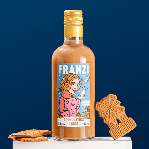 FRANZI Likör Franzi Spekulatiuslikör (500ml, 15% Vol.) | Likör mit Spekulatiusgeschmack