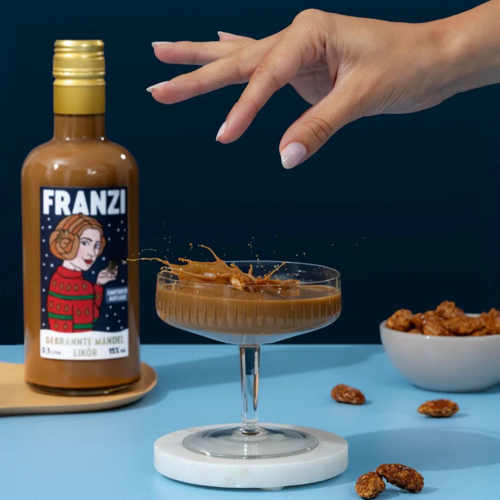 FRANZI Likör Franzi „Gebrannte Mandel Likör“ (500ml, 15% Vol.) | Nussiger Likör