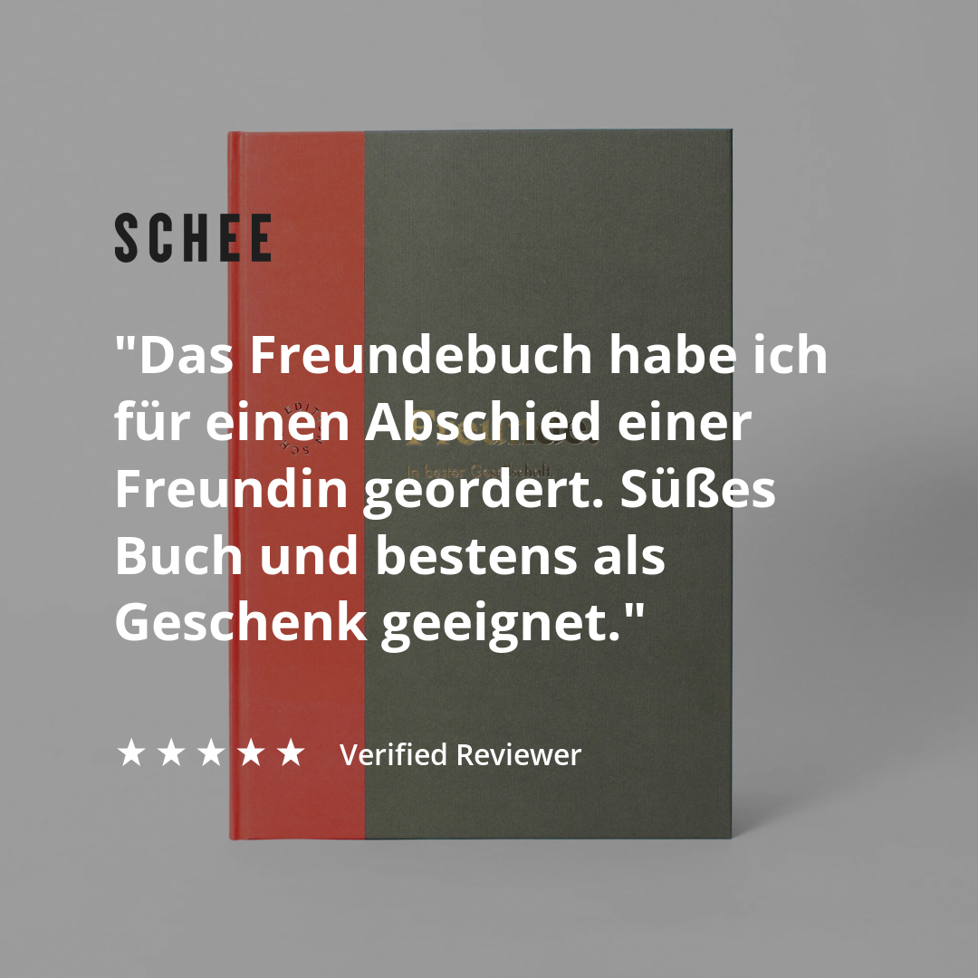 Edition SCHEE Freundebuch für Erwachsene "In bester Gesellschaft"