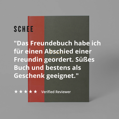 Edition SCHEE Freundebuch für Erwachsene "In bester Gesellschaft"