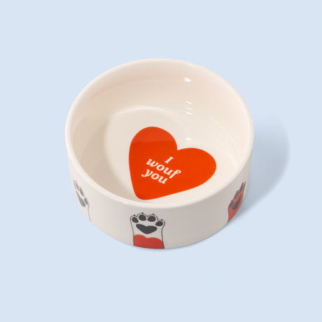 Fluid Market Napf „Dog Paws“ | Futternapf mit Pfotenmotiv | Fluid Market