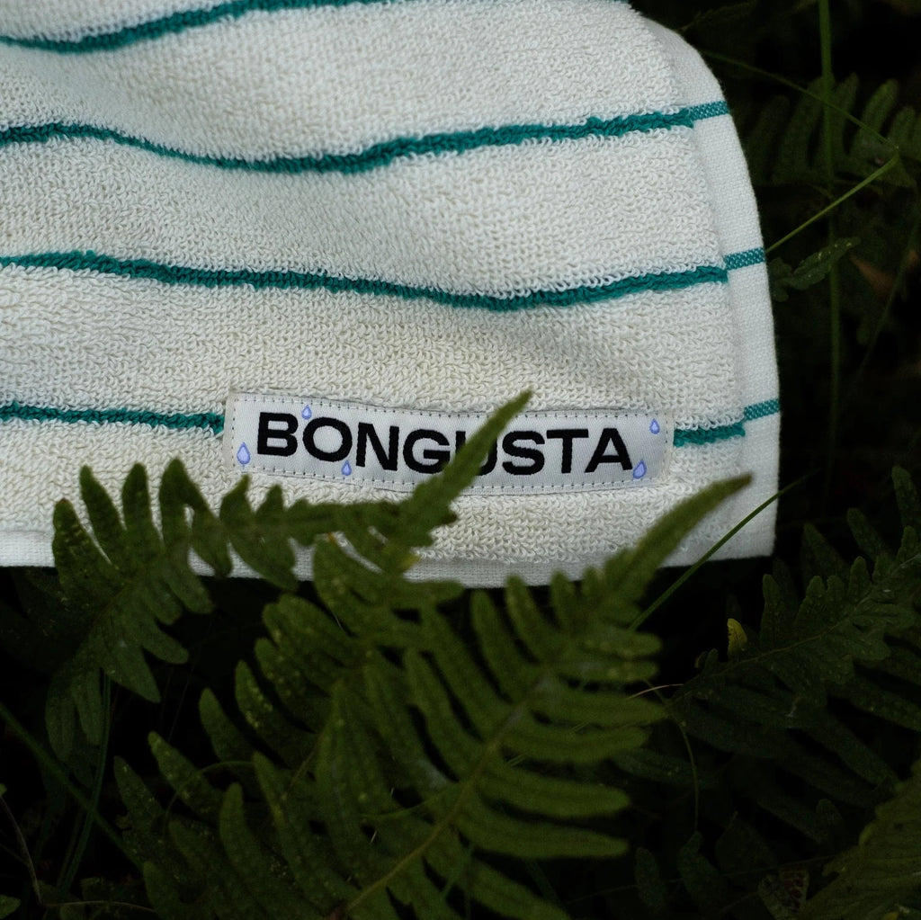 BONGUSTA Gästehandtuch Bongusta „Naram Pure White & Grass“ | Frisches Design