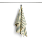 HAY Geschirrtuch „Canteen Green Yellow Block Stripe“ | Modern | HAY