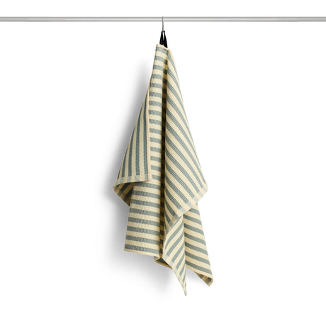 HAY Geschirrtuch „Canteen Green Yellow Block Stripe“ | Modern | HAY