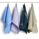 HAY Geschirrtuch „Canteen Green Yellow Block Stripe“ | Modern | HAY