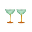 anna & nina Gläser Set „Jazzy Arancia Optic Champagne“ | Champagnerglas | anna & nina