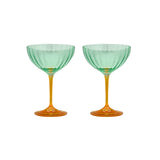 anna & nina Gläser Set „Jazzy Arancia Optic Champagne“ | Champagnerglas | anna & nina