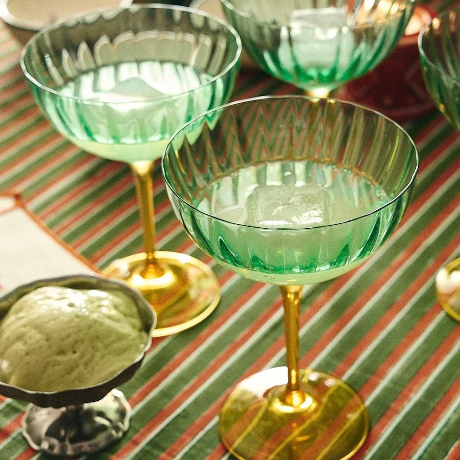 anna & nina Gläser Set „Jazzy Arancia Optic Champagne“ | Champagnerglas | anna & nina