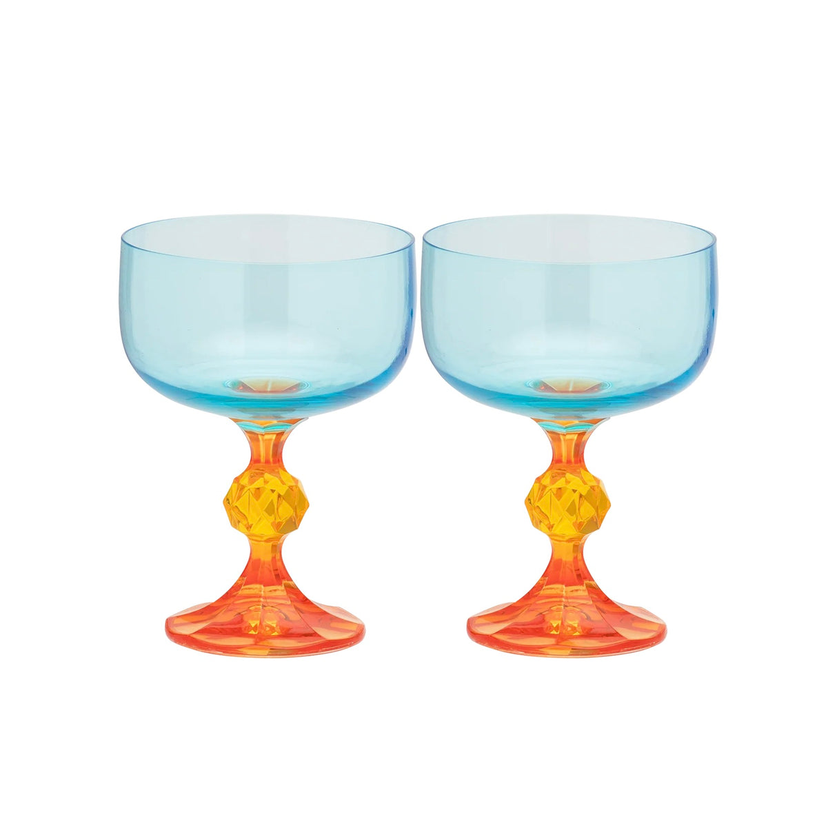 anna & nina Gläser Set „Paradise Cocktail Glas“ 2 Stk. | Farbige Gläser | anna & nina