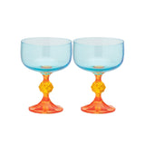 anna & nina Gläser Set „Paradise Cocktail Glas“ 2 Stk. | Farbige Gläser | anna & nina