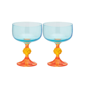 anna & nina Gläser Set „Paradise Cocktail Glas“ 2 Stk. | Farbige Gläser | anna & nina